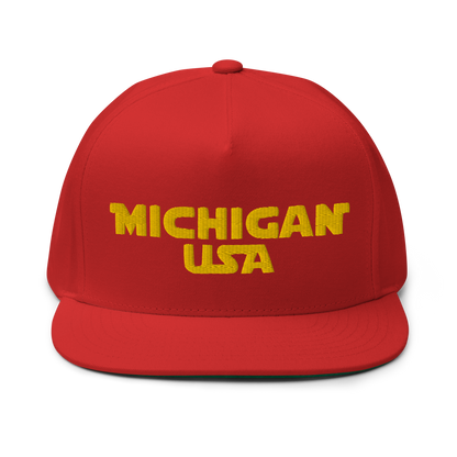 'Michigan USA' Flat Bill Snapback (Epic Sci-Fi Parody)