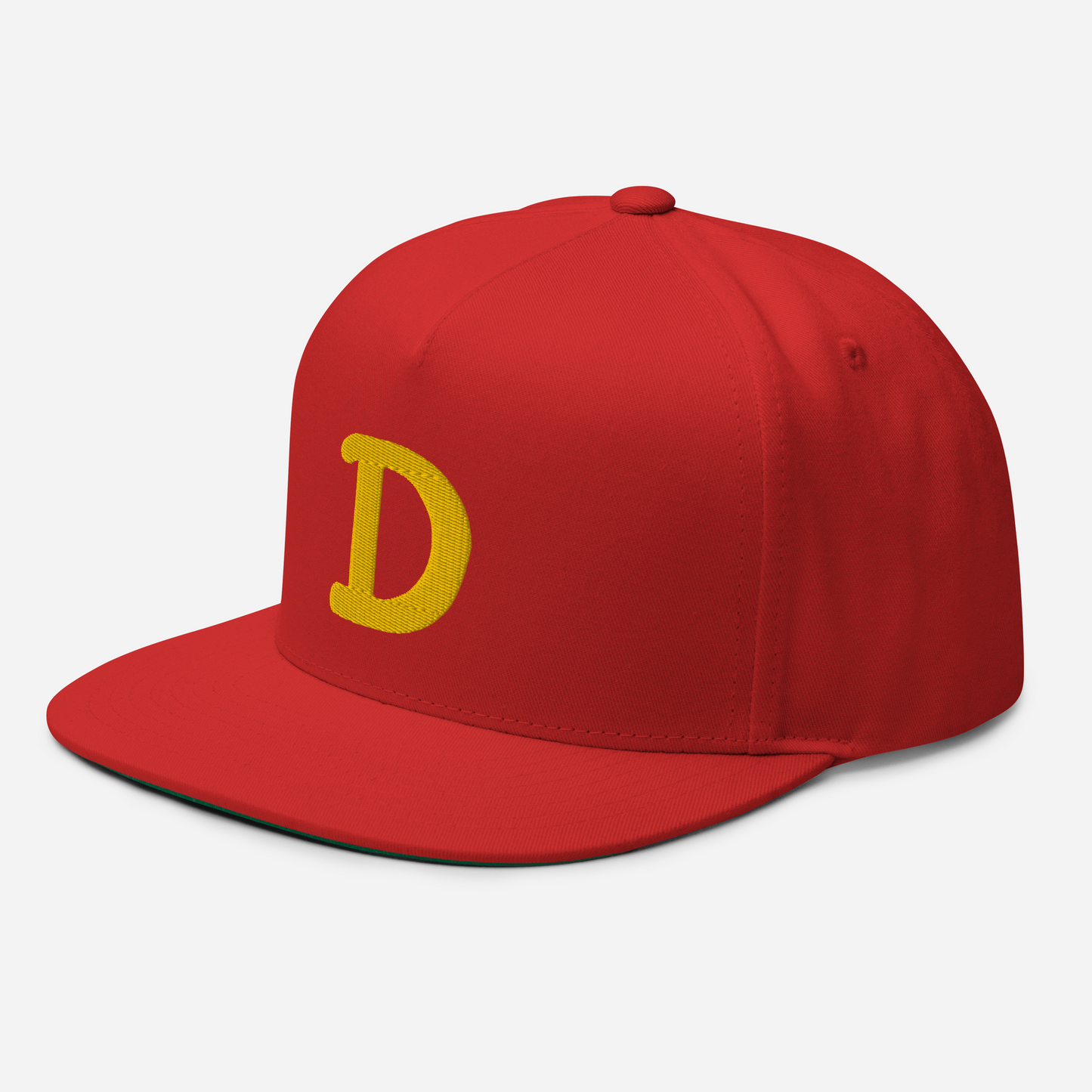 Detroit 'Old French D' Flat Bill Snapback | Gold Embroidery