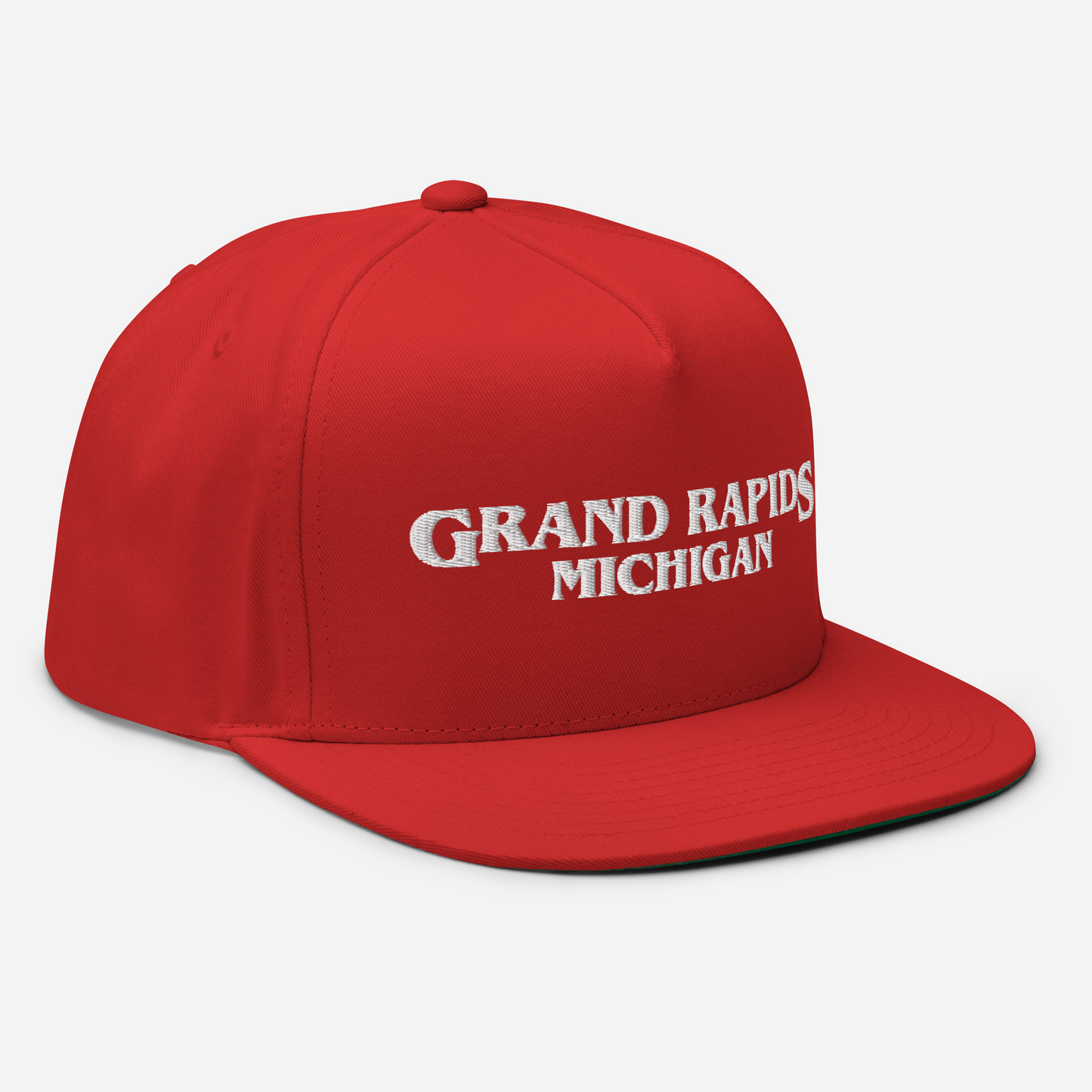 'Grand Rapids Michigan' Flat Bill Snapback (1980s Drama Parody)