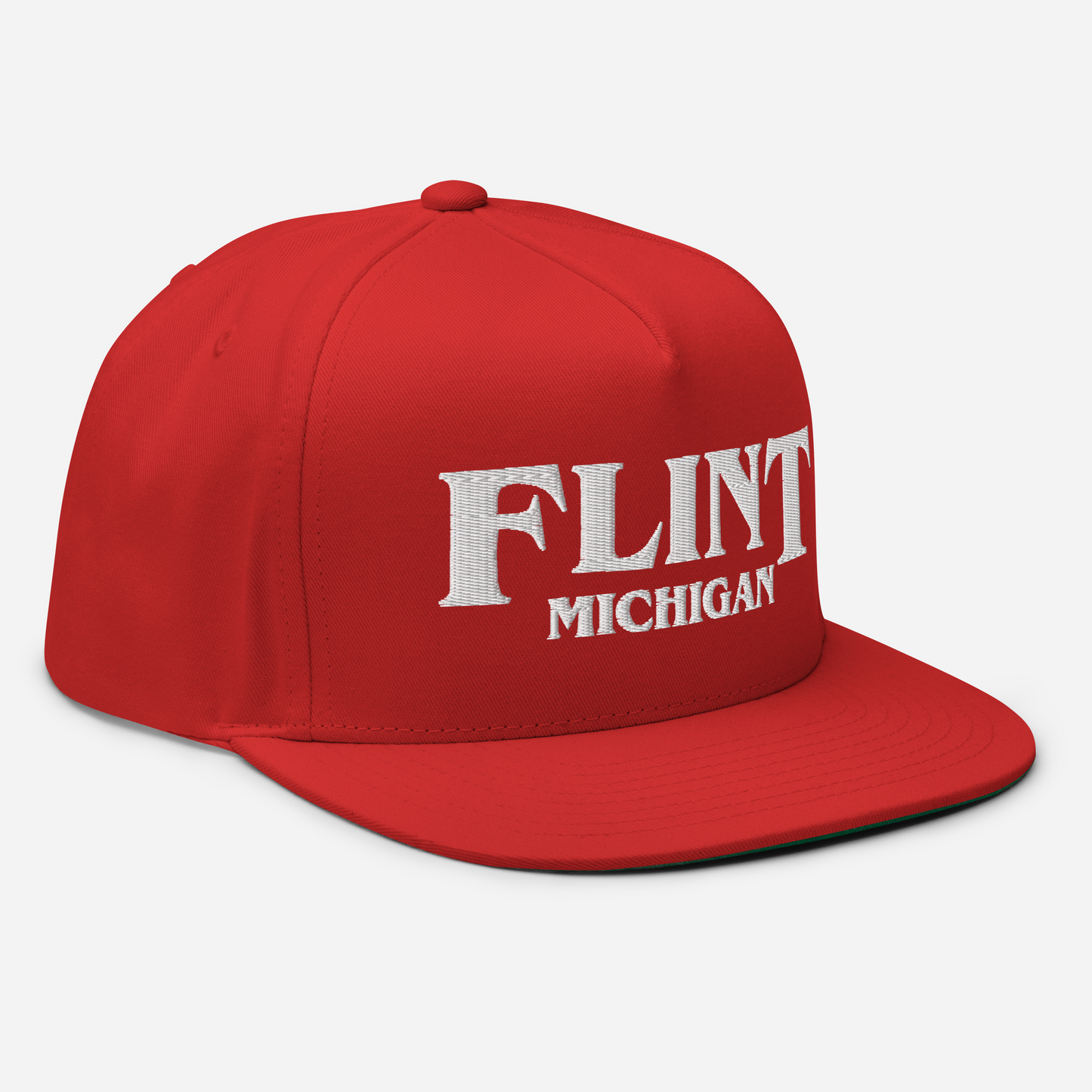 'Flint Michigan' Flat Bill Snapback (1980s Drama Parody)