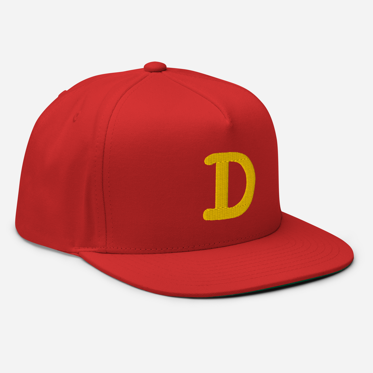 Detroit 'Old French D' Flat Bill Snapback | Gold Embroidery