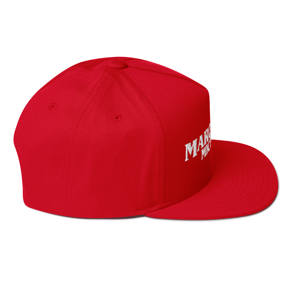 'Marquette Michigan' Flat Bill Snapback (1980s Drama Parody)