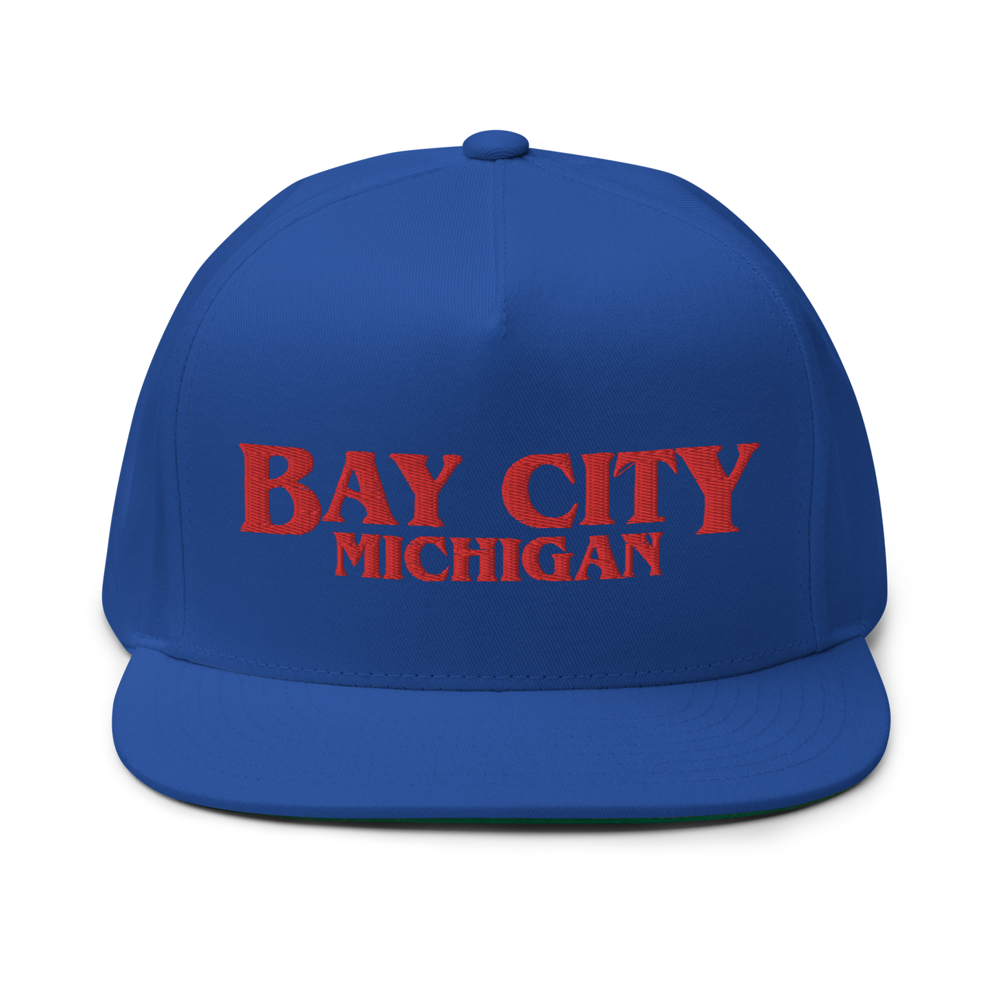 'Bay City Michigan' Flat Bill Snapback (1980s Drama Parody)