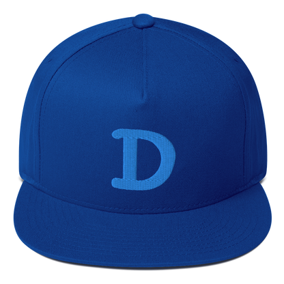 Detroit 'Old French D' Flat Bill Snapback | Azure Embroidery