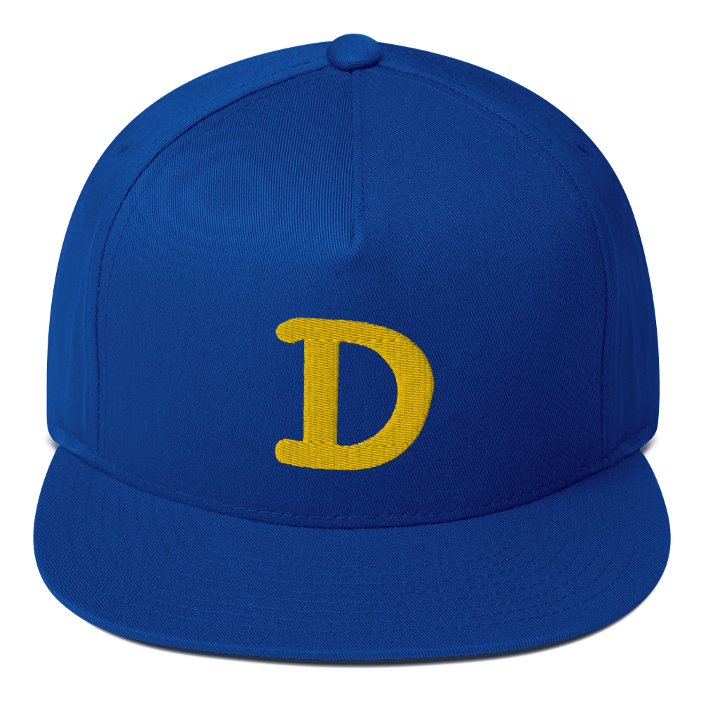 Detroit 'Old French D' Flat Bill Snapback | Gold Embroidery