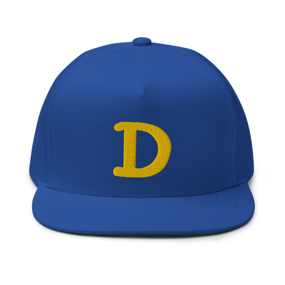 Detroit 'Old French D' Flat Bill Snapback | Gold Embroidery