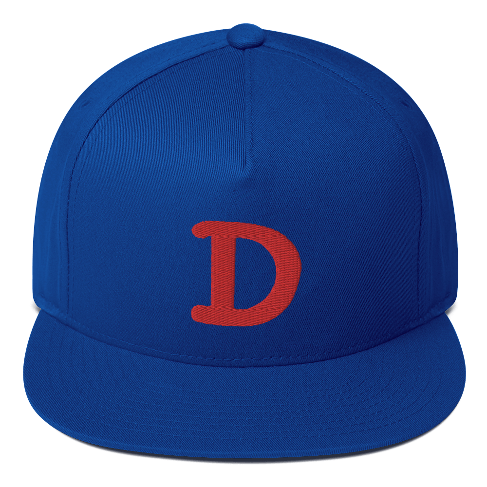 Detroit 'Old French D' Flat Bill Snapback | Red Embroidery