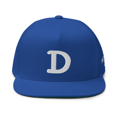 Detroit 'Old French D' Flat Bill Snapback (w/ Side Design)