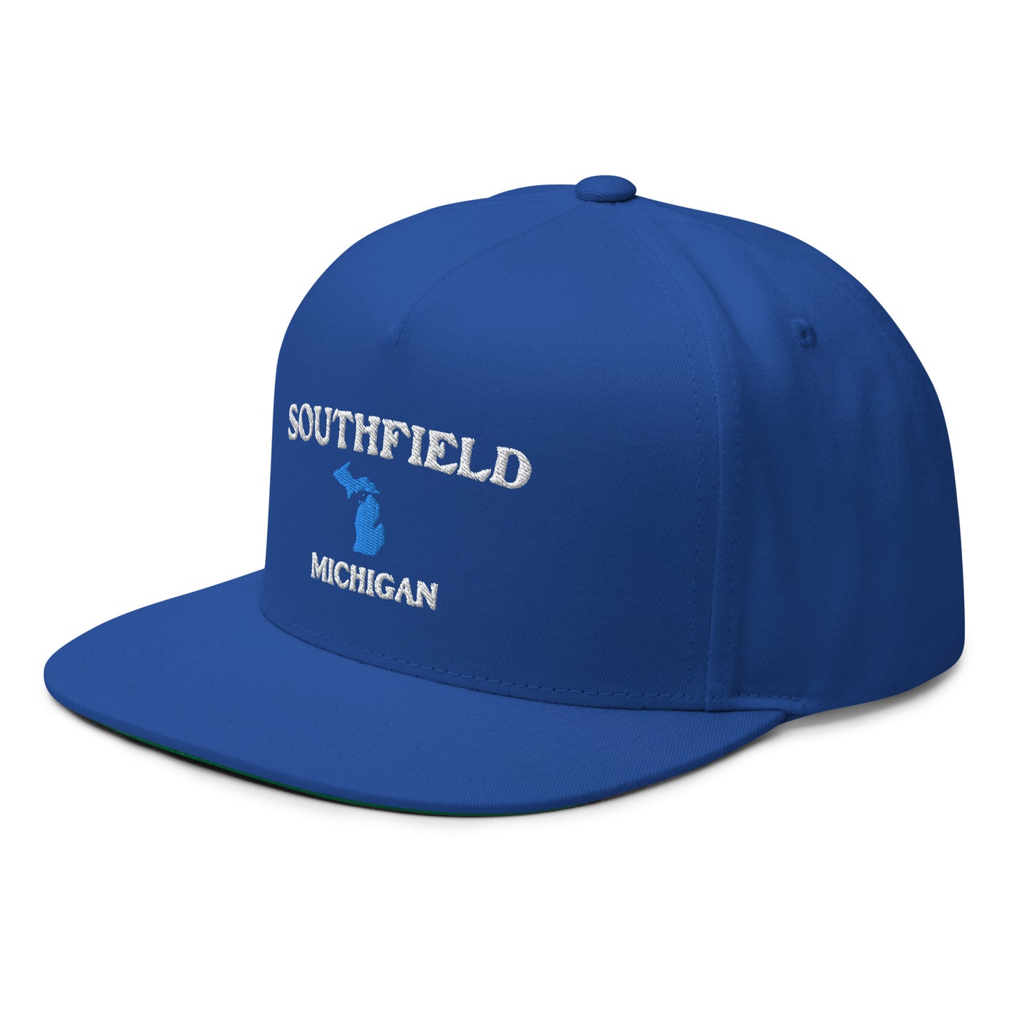 'Southfield Michigan' Flat Bill Snapback (w/ Michigan Outline)