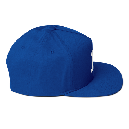 Detroit 'Old French D' Flat Bill Snapback (w/ Side Design)