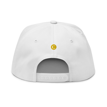 Detroit 'Old French D' Flat Bill Snapback (w/ Side Design) | Gold Embroidery