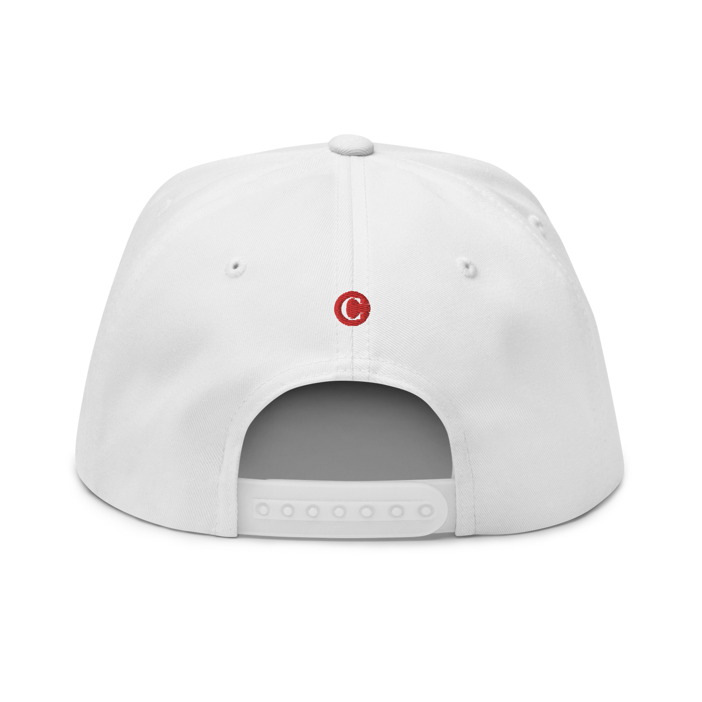 Detroit 'Old French D' Flat Bill Snapback (w/ Side Design) | Red Embroidery