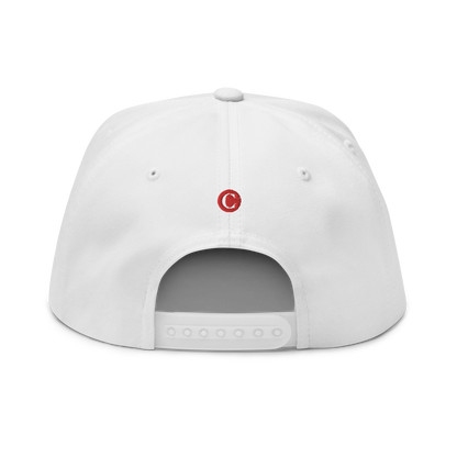 Detroit 'Old French D' Flat Bill Snapback (w/ Side Design) | Red Embroidery