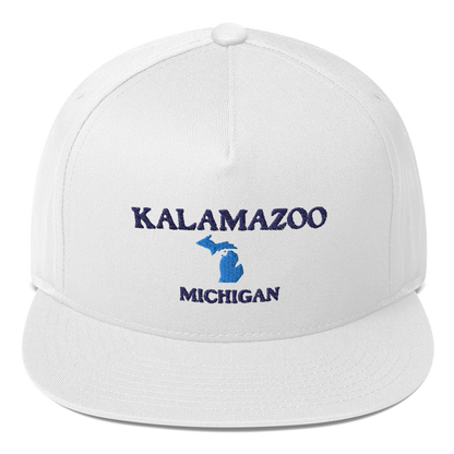 'Kalamazoo Michigan' Flat Bill Snapback (w/ Michigan Outline)