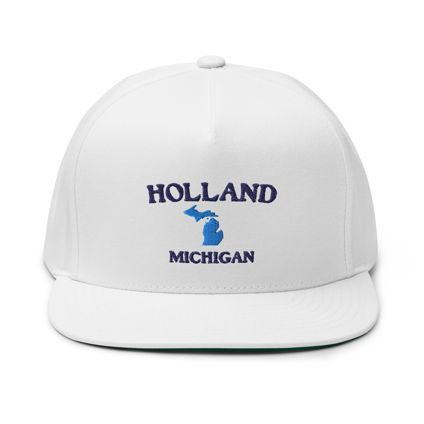 'Holland Michigan' Flat Bill Snapback (w/ Michigan Outline)