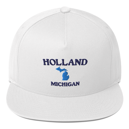 'Holland Michigan' Flat Bill Snapback (w/ Michigan Outline)