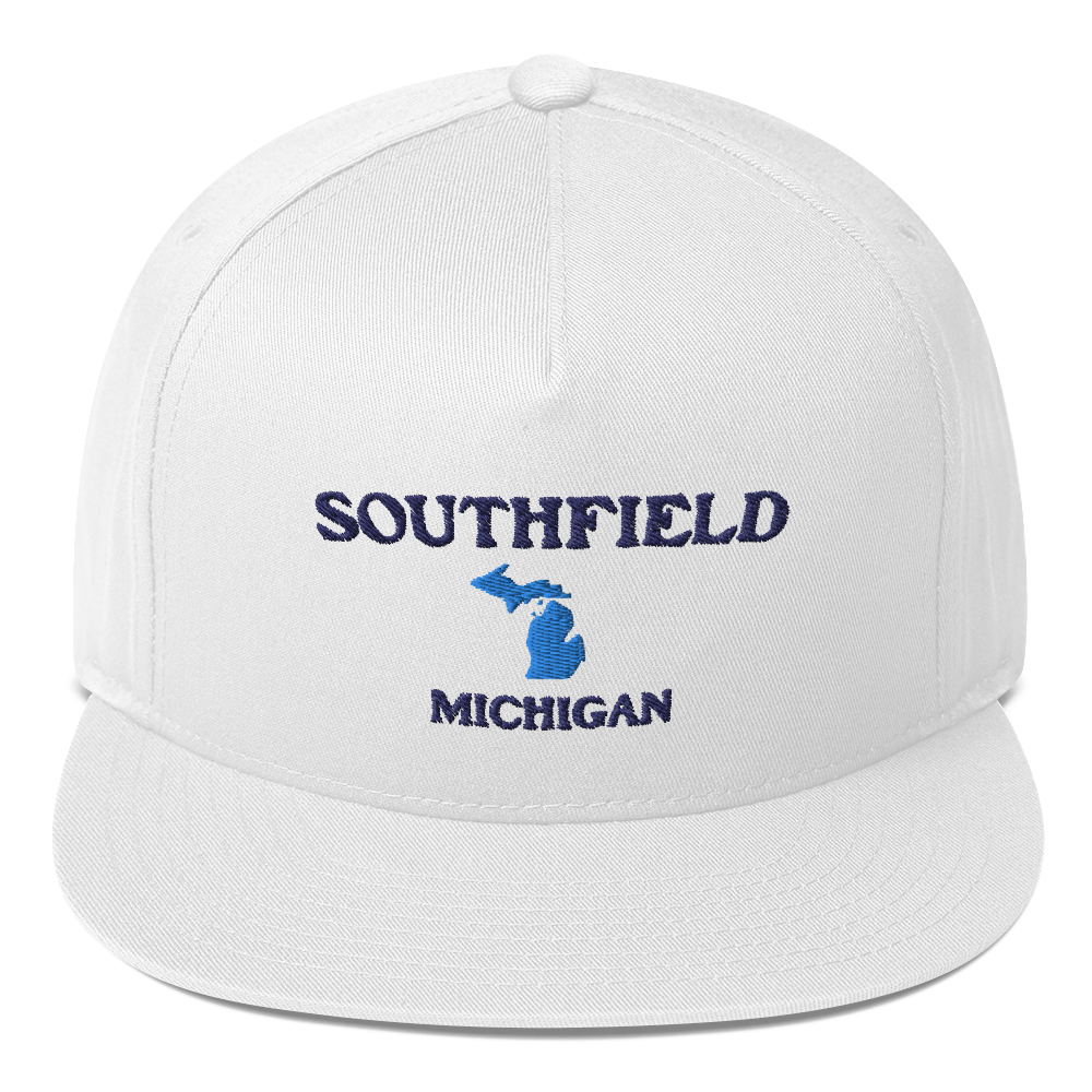 'Southfield Michigan' Flat Bill Snapback (w/ Michigan Outline)