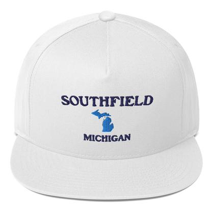 'Southfield Michigan' Flat Bill Snapback (w/ Michigan Outline)