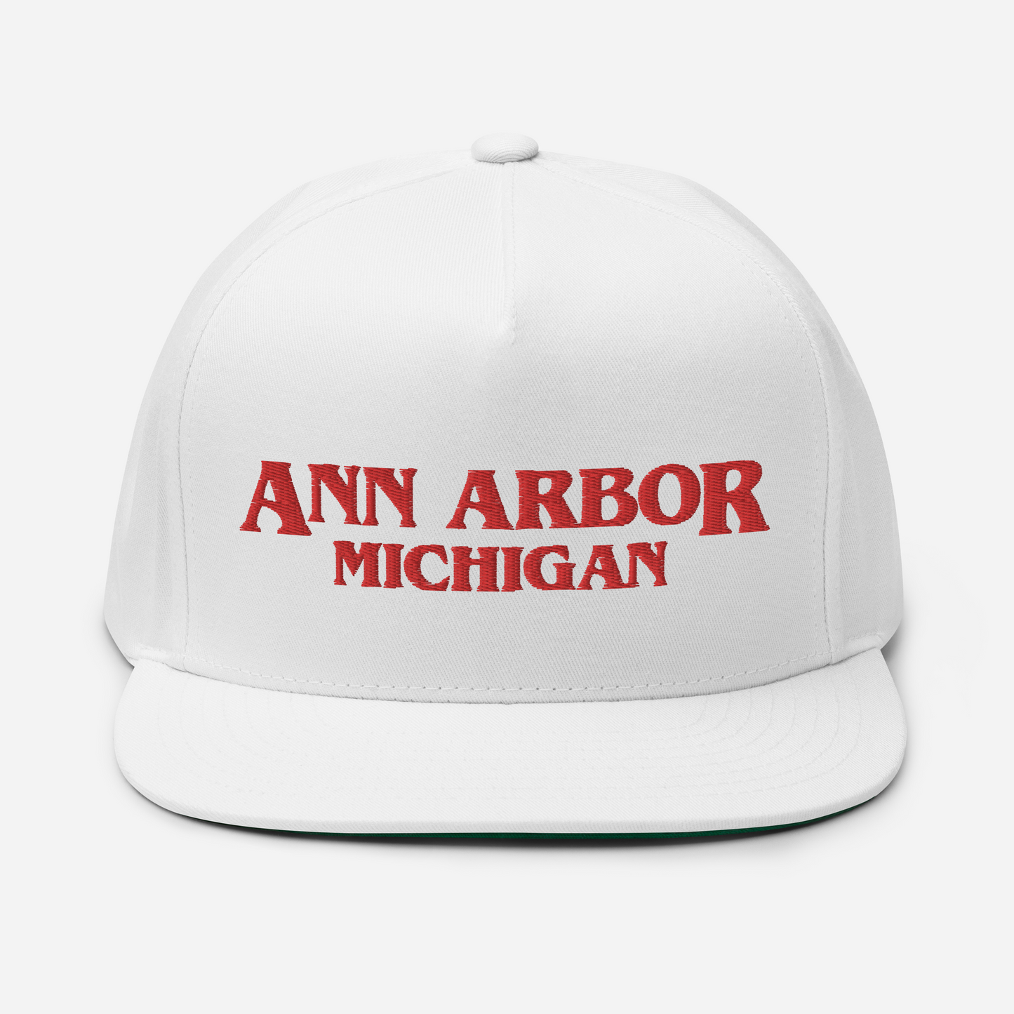 'Ann Arbor Michigan' Flat Bill Snapback (1980s Drama Parody)