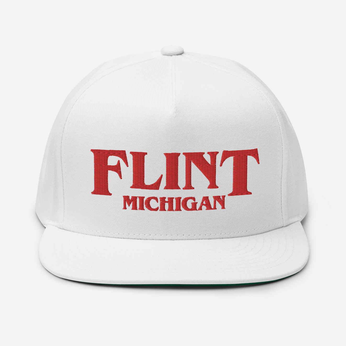 'Flint Michigan' Flat Bill Snapback (1980s Drama Parody)