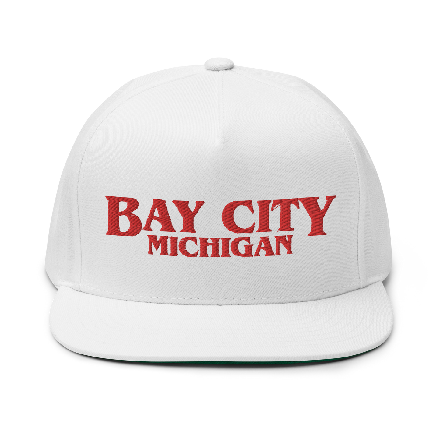 'Bay City Michigan' Flat Bill Snapback (1980s Drama Parody)