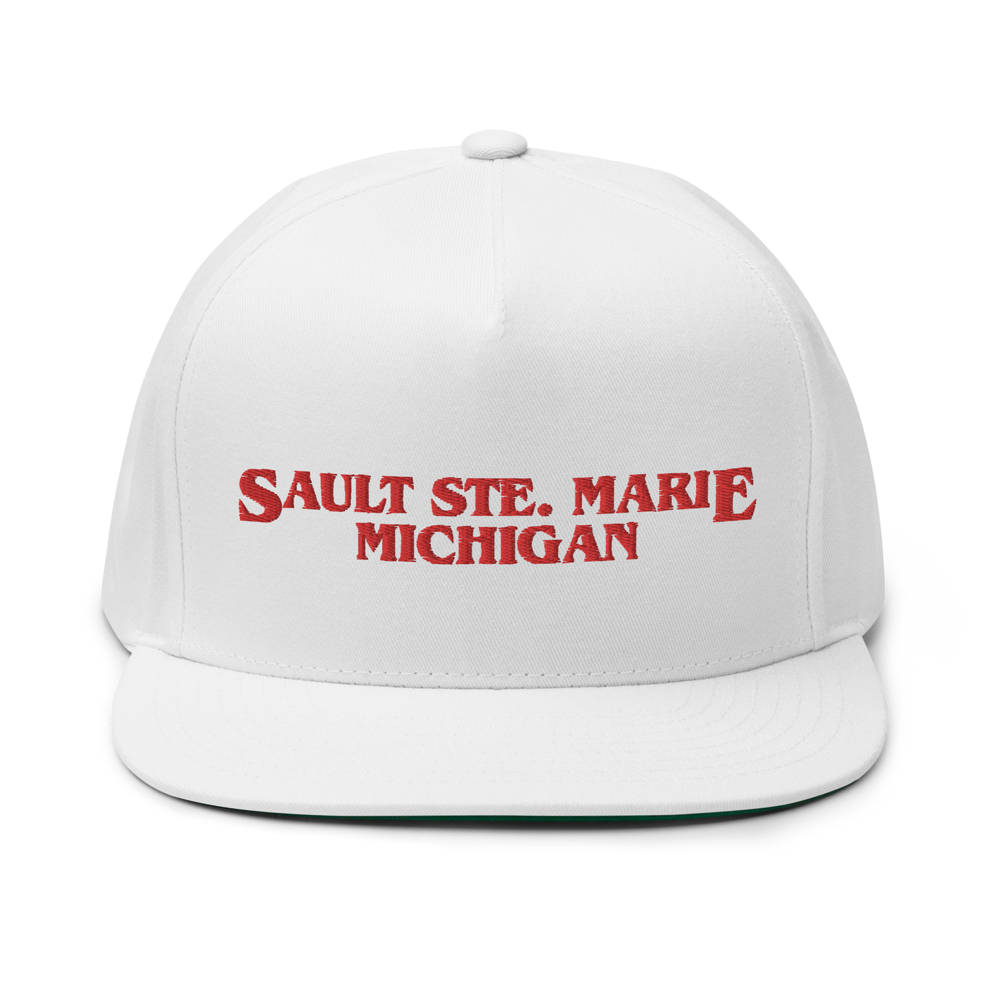 'Sault Ste. Marie' Flat Bill Snapback (1980s Drama Parody)