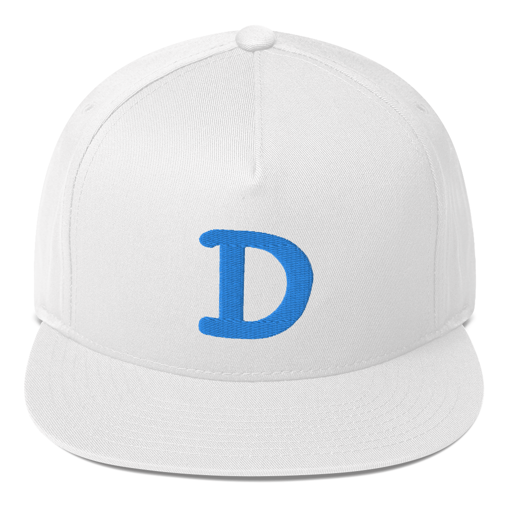 Detroit 'Old French D' Flat Bill Snapback | Azure Embroidery