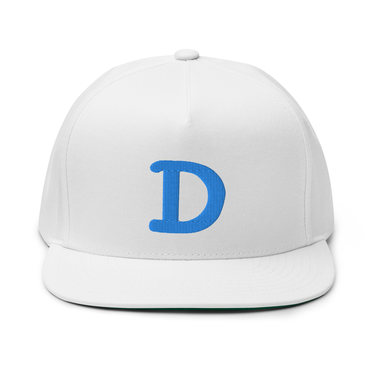 Detroit 'Old French D' Flat Bill Snapback | Azure Embroidery