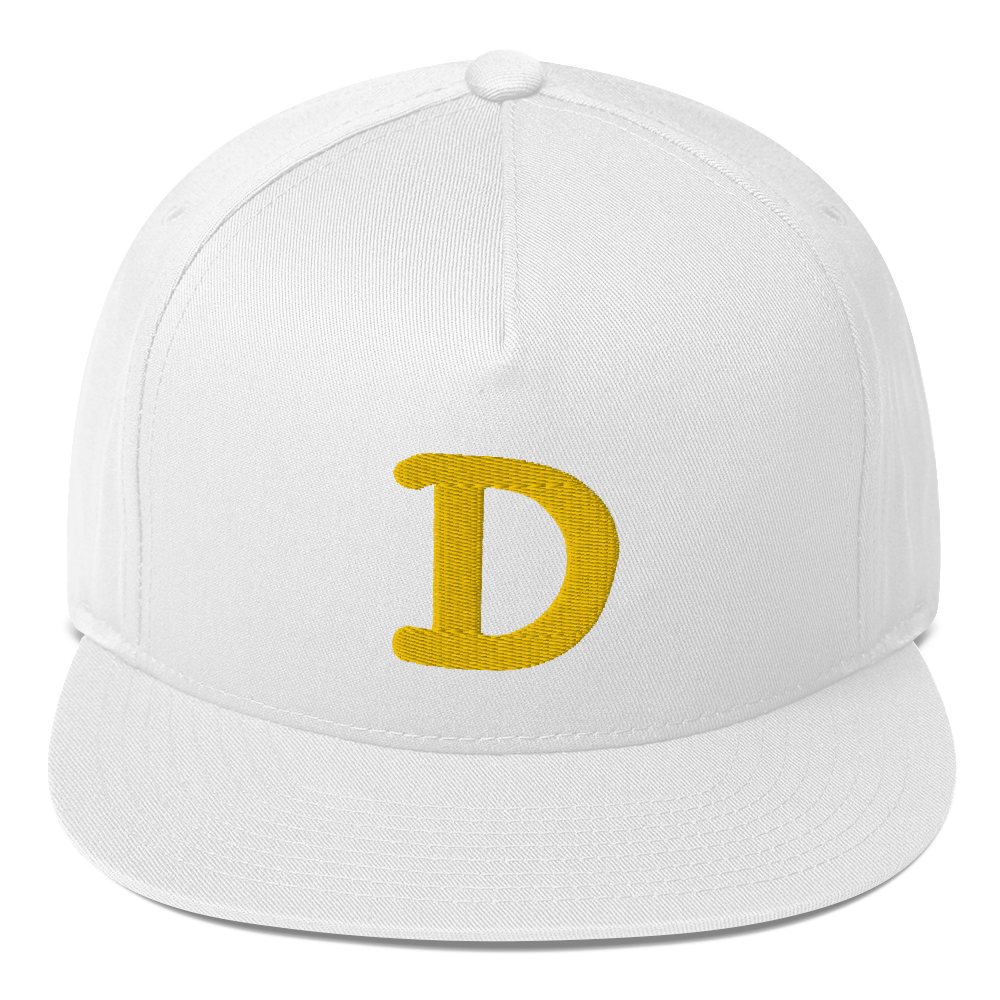 Detroit 'Old French D' Flat Bill Snapback | Gold Embroidery