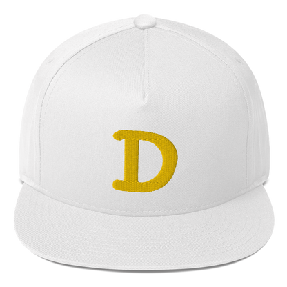 Detroit 'Old French D' Flat Bill Snapback | Gold Embroidery