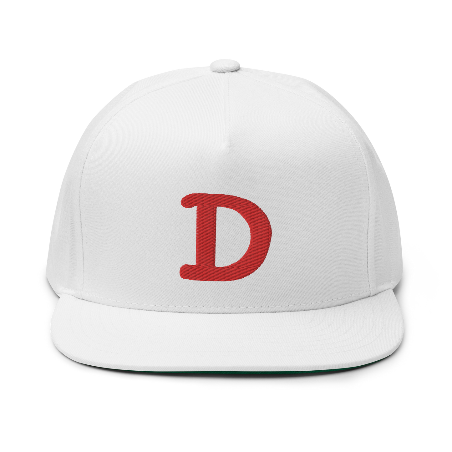 Detroit 'Old French D' Flat Bill Snapback | Red Embroidery