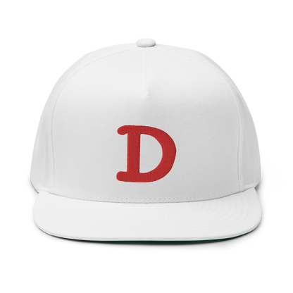 Detroit 'Old French D' Flat Bill Snapback | Red Embroidery