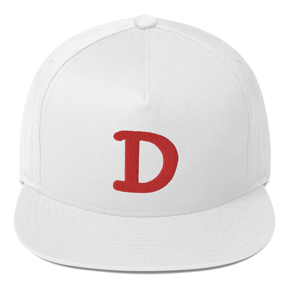 Detroit 'Old French D' Flat Bill Snapback | Red Embroidery