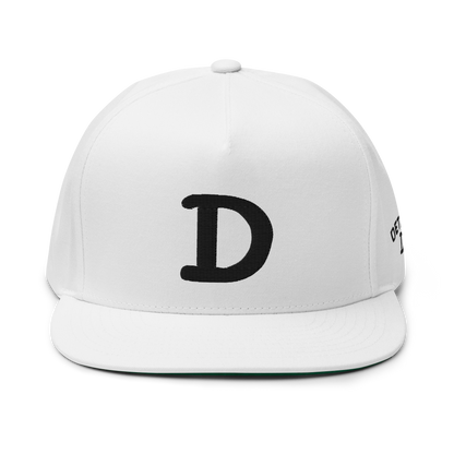 Detroit 'Old French D' Flat Bill Snapback (w/ Side Design)