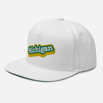 'Michigan' Flat Bill Snapback (Ginger Sodapop Parody)