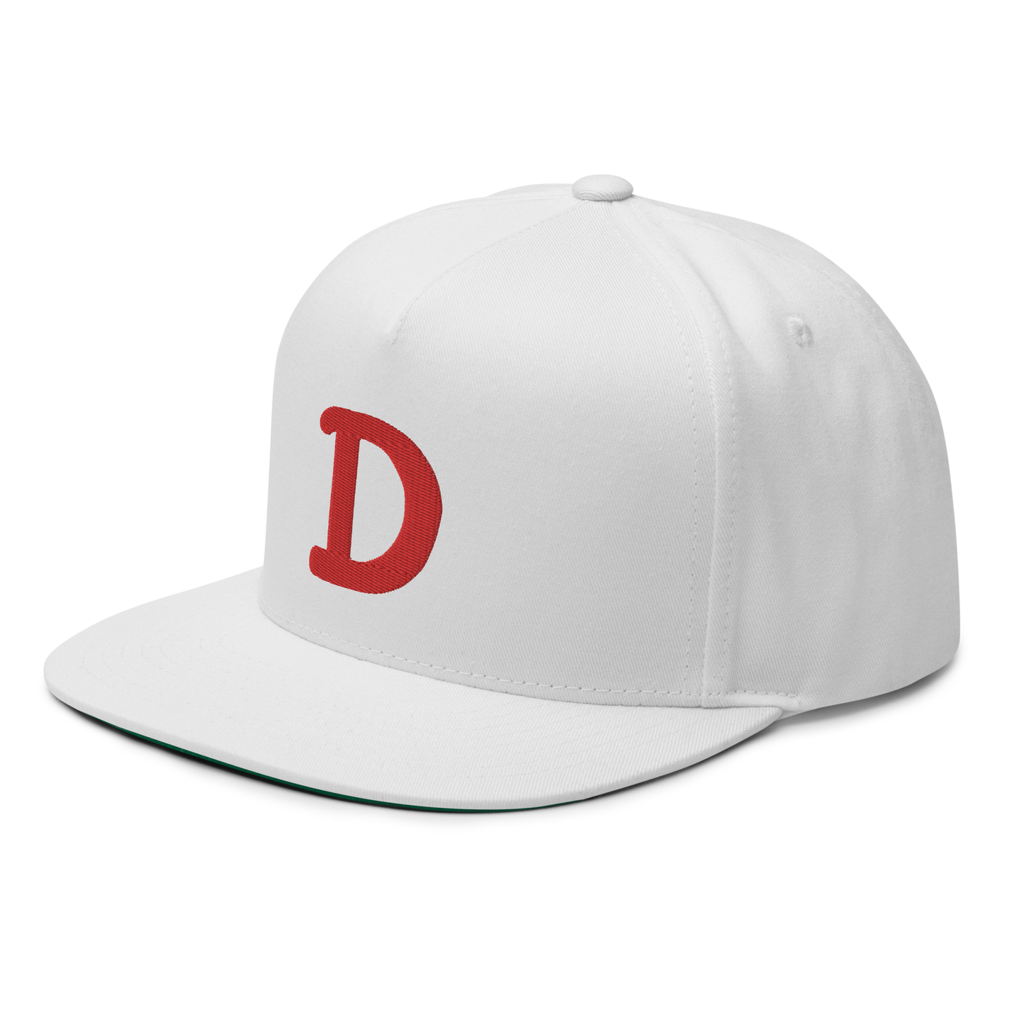 Detroit 'Old French D' Flat Bill Snapback | Red Embroidery