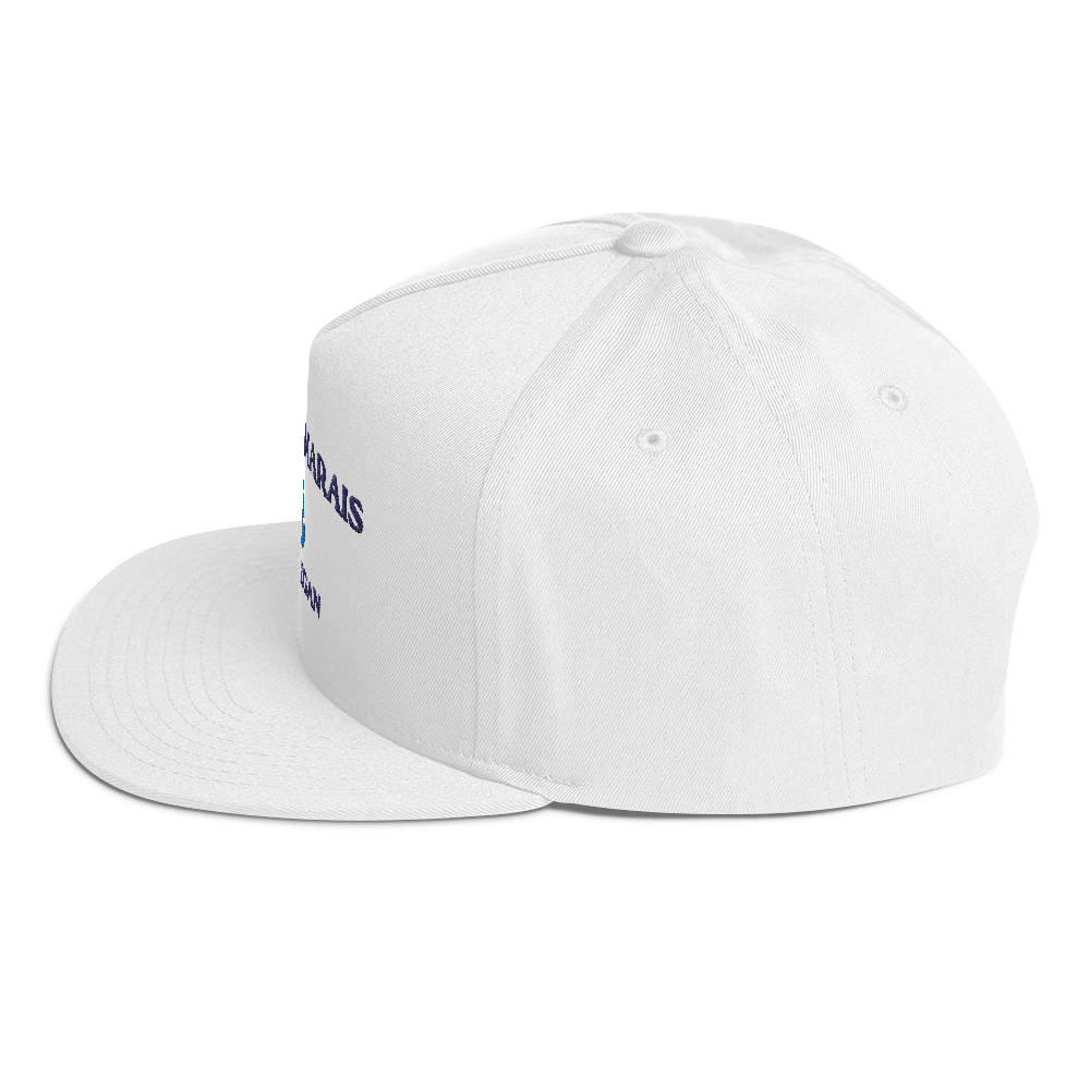 'Grand Marais Michigan' Flat Bill Snapback (w/ Michigan Outline)