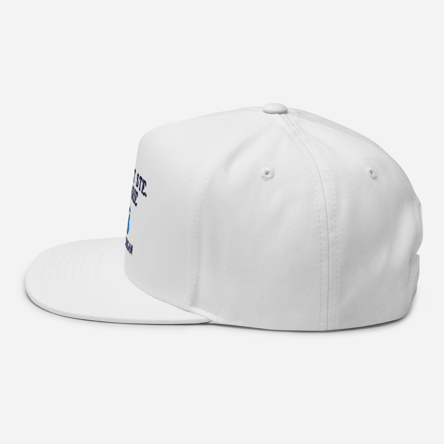 'Sault Ste. Marie' Flat Bill Snapback (w/ Michigan Outline)