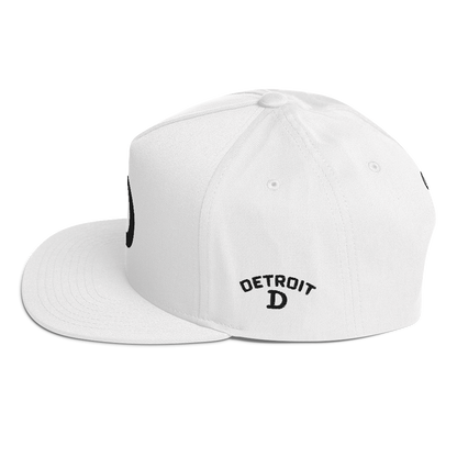 Detroit 'Old French D' Flat Bill Snapback (w/ Side Design)