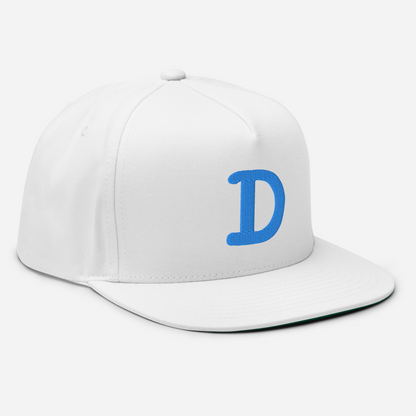 Detroit 'Old French D' Flat Bill Snapback | Azure Embroidery