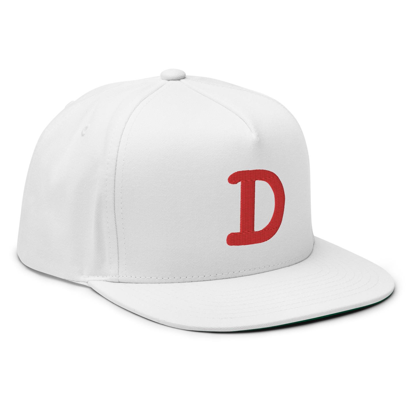 Detroit 'Old French D' Flat Bill Snapback | Red Embroidery