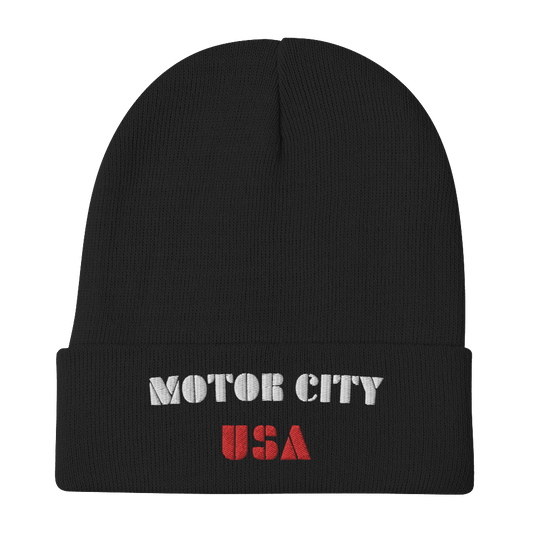 'Motor City USA' Winter Beanie - Circumspice Michigan