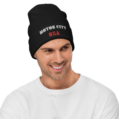 'Motor City USA' Winter Beanie - Circumspice Michigan