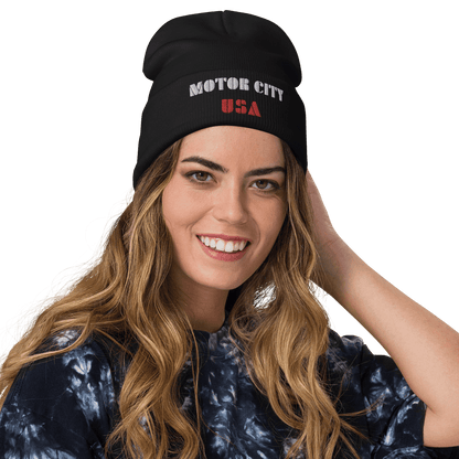 'Motor City USA' Winter Beanie - Circumspice Michigan