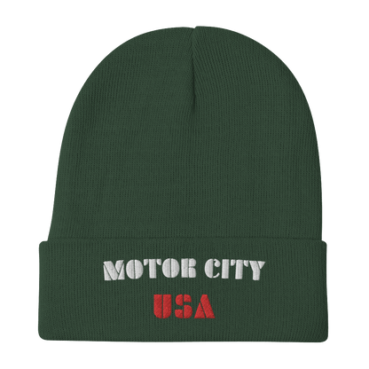 'Motor City USA' Winter Beanie - Circumspice Michigan