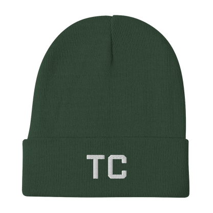 Traverse City 'TC' Winter Beanie (Athletic Font) - Circumspice Michigan