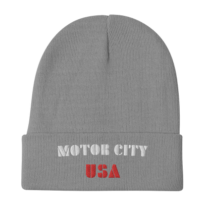 'Motor City USA' Winter Beanie - Circumspice Michigan