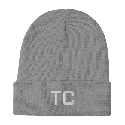 Traverse City 'TC' Winter Beanie (Athletic Font) - Circumspice Michigan