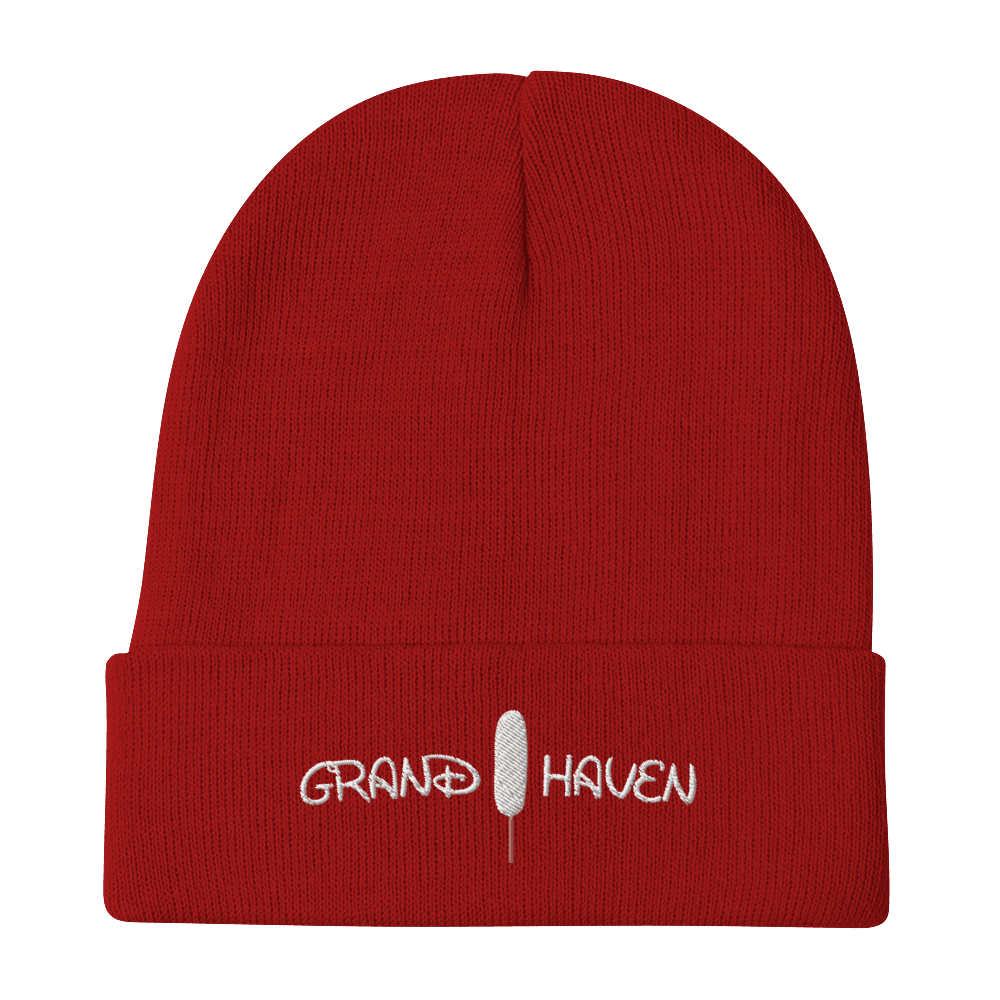 'Grand Haven' Winter Beanie (w/ Corn Dog) - Circumspice Michigan