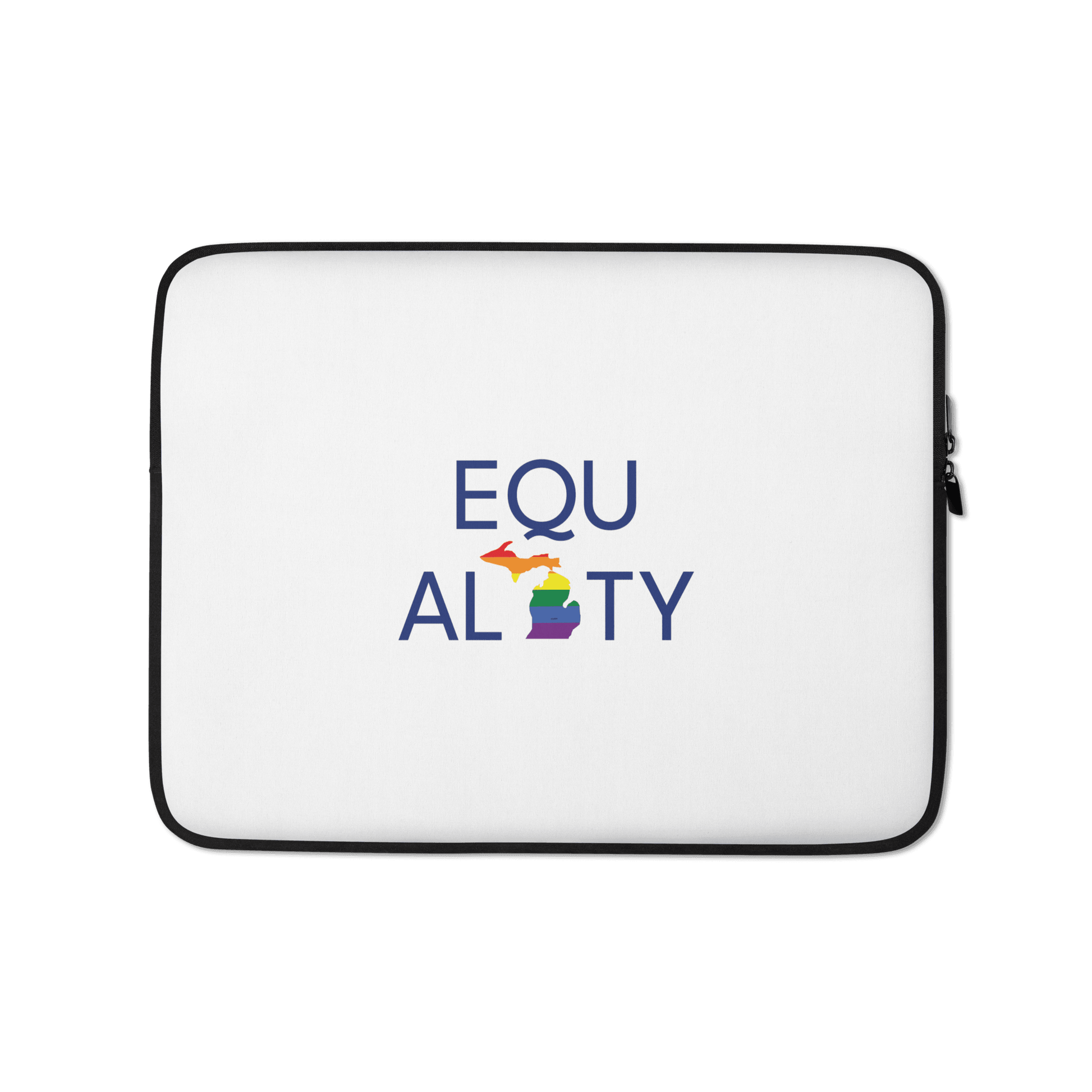 Michigan 'Equality' Laptop Sleeve (LGBTQ Pride Colors) - Circumspice Michigan